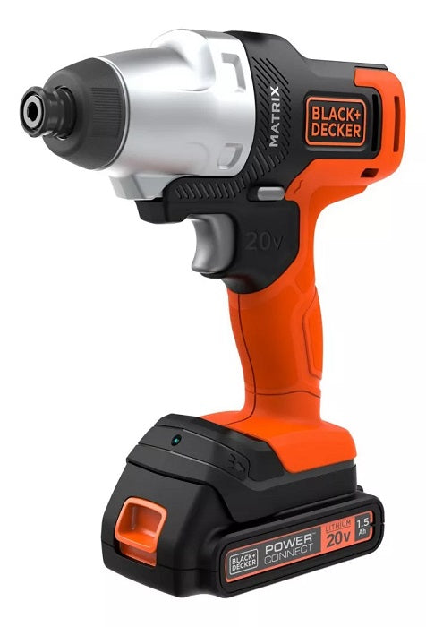 Black Decker Jogo de Ferramentas sem Fio 20V com 6 Cabeçotes Combinados - MTX20K6A-BR