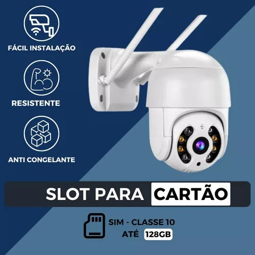 Câmera Drome A8 Wifi Full DH 1080p à Prova D'água Com Sensor de Movimento + Brinde Cartão de Memória 128gb