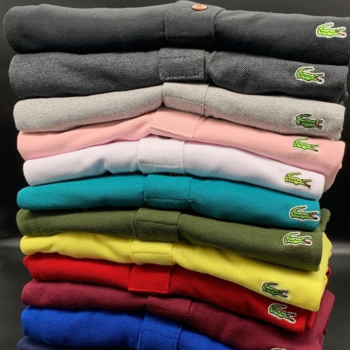 5 POLO + 5 BASICAS LACOSTE (10 CAMISETAS) (100% Piquet POLO e 100% algodão BÁSICA - cores variadas)